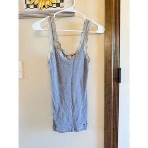 Vintage Hollister Lace Trim Tank Size S Bella Swan Elena Gilbert Feminine Dainty